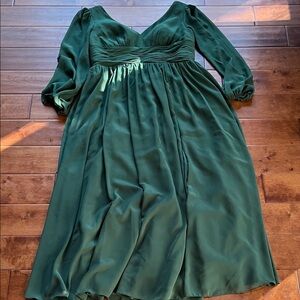 JJs House Deep Green Long Sleeve Dress